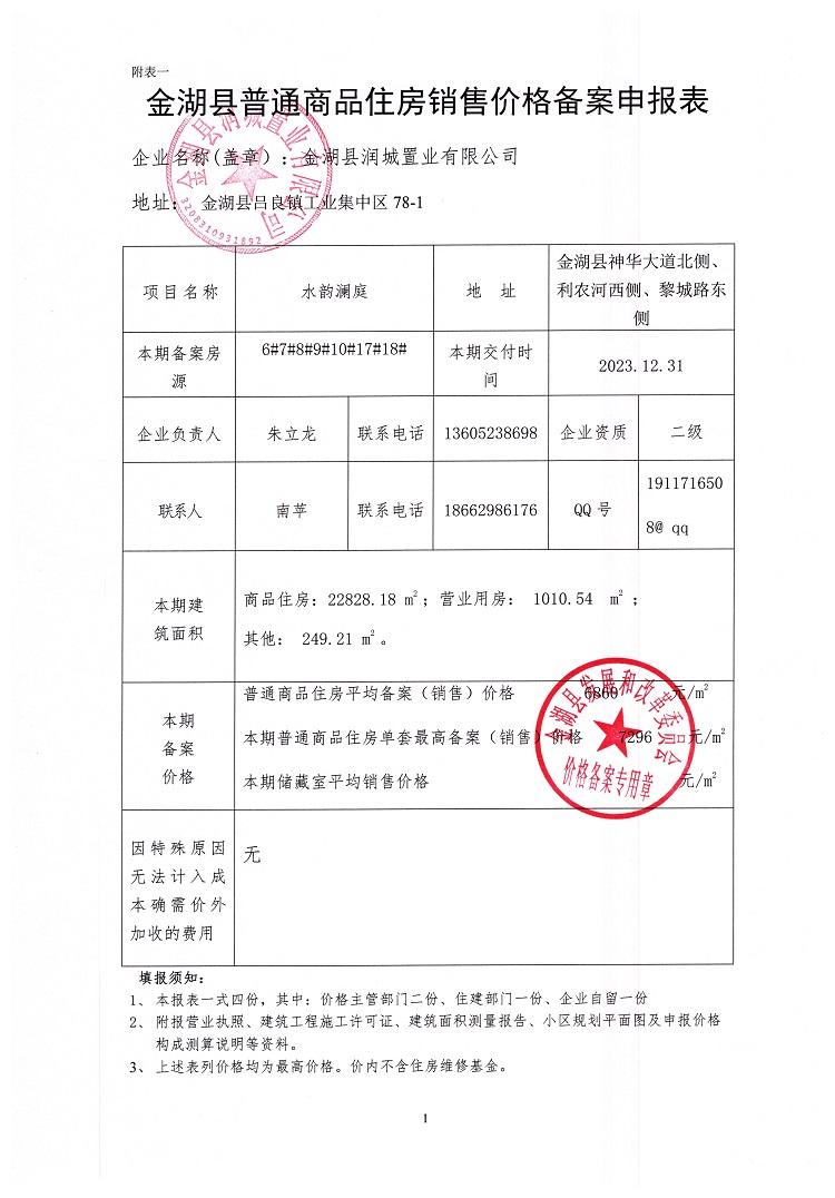 璧山融创0238复式备案价